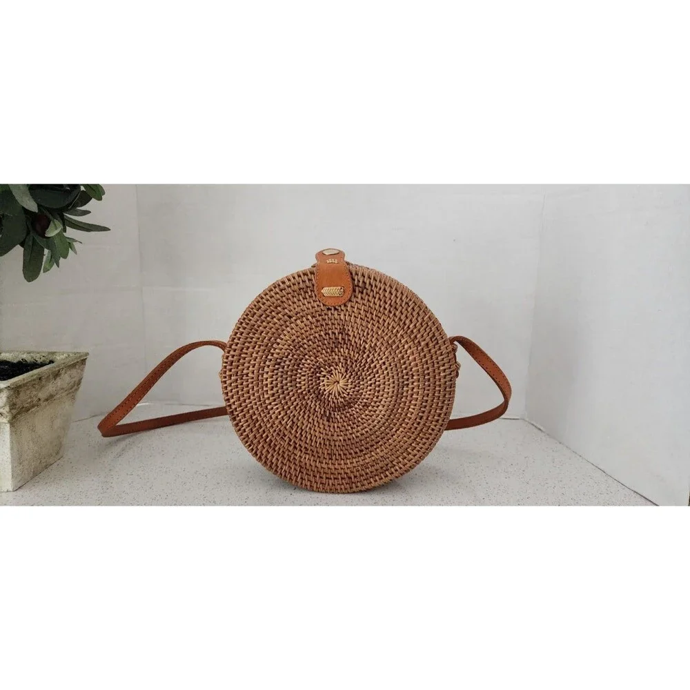 Made In Bali Rattan Crossbody Bag 8